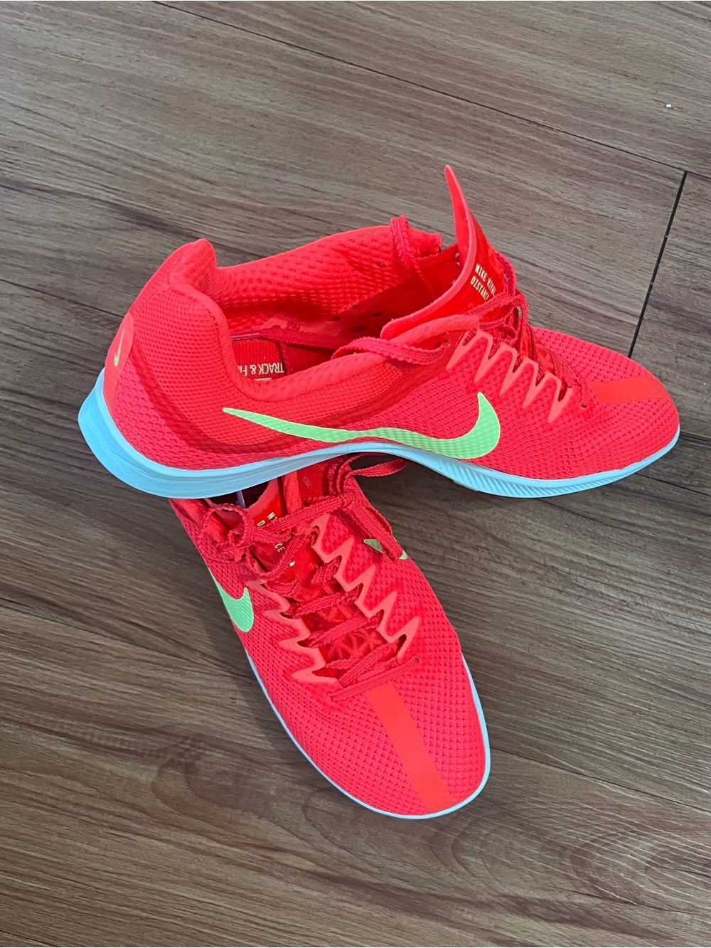 Nike Unisex Zoom Rival Distance 7.5 women 6 mens track spikes - Picture 2 of 6